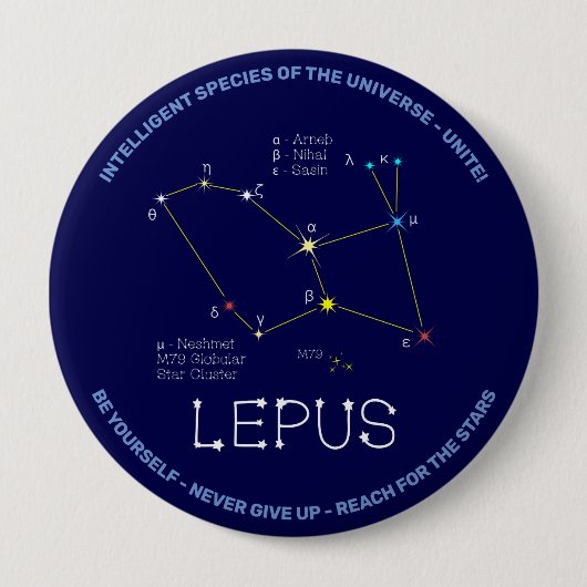 Konstellation Lepus Button (Vorderseite)