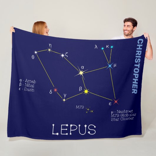 Konstellation Lepus Fleecedecke (Beispiel)