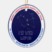 Konstellation Lepus Keramik Ornament (Links)