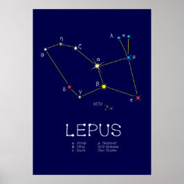 Konstellation Lepus Poster