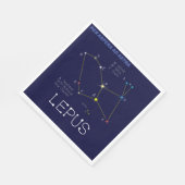 Konstellation Lepus Serviette (Ecke)