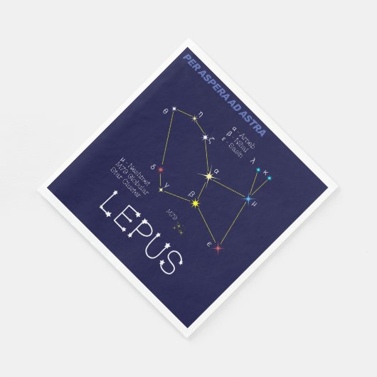 Konstellation Lepus Serviette (Ecke)