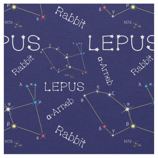 Konstellation Lepus Stoff (Nahaufnahme)