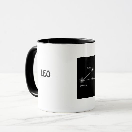 Konstellation Löwe Tasse (Vorderseite Links)