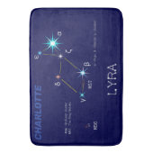 Konstellation Lyra Badematte (Vorderseite Vertikal)