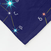 Konstellation Lyra Fleecedecke (Ecke)