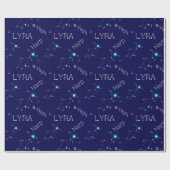 Konstellation Lyra Geschenkpapier (Flach)