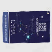 Konstellation Lyra Golfhandtuch (Horizontal)