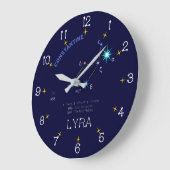 Konstellation Lyra Große Wanduhr (Winkel)