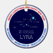 Konstellation Lyra Keramik Ornament (Hinten)