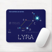 Konstellation Lyra Mousepad (Mit Mouse)