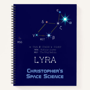 Konstellation Lyra Notizblock