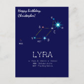Konstellation Lyra Postkarte (Vorderseite)
