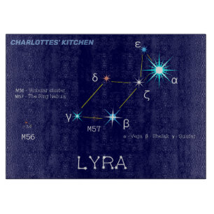 Konstellation Lyra Schneidebrett