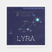 Konstellation Lyra Serviette (Vorderseite)