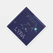 Konstellation Lyra Serviette (Ecke)