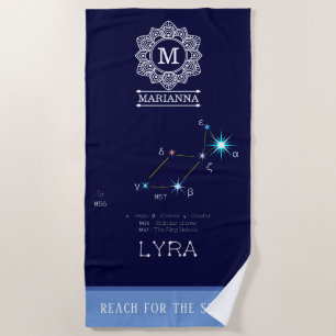 Konstellation Lyra Strandtuch