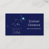 Konstellation Lyra Visitenkarte (Vorderseite)