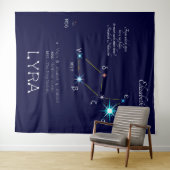 Konstellation Lyra Wandteppich (Beispiel (Horizontal))