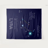 Konstellation Lyra Wandteppich (Vorderseite (Horizontal))