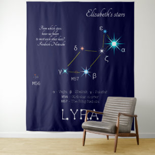 Konstellation Lyra Wandteppich