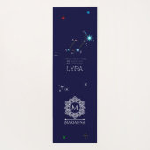 Konstellation Lyra Yogamatte (Rückseite)