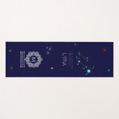 Konstellation Lyra Yogamatte (Vorderseite (Horizontal))