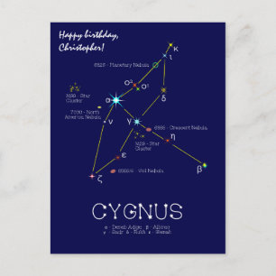 Konstellation Nördliche Hemisphäre Postkarte