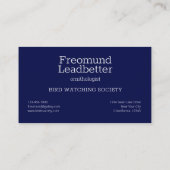 Konstellation Nördliche Hemisphäre Visitenkarte (Rückseite)