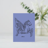Konstellation: Pegasus Postkarte (Stehend Vorderseite)