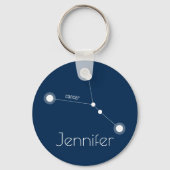 Konstellation personalisierter Krebserkrankungen Schlüsselanhänger (Vorderseite)