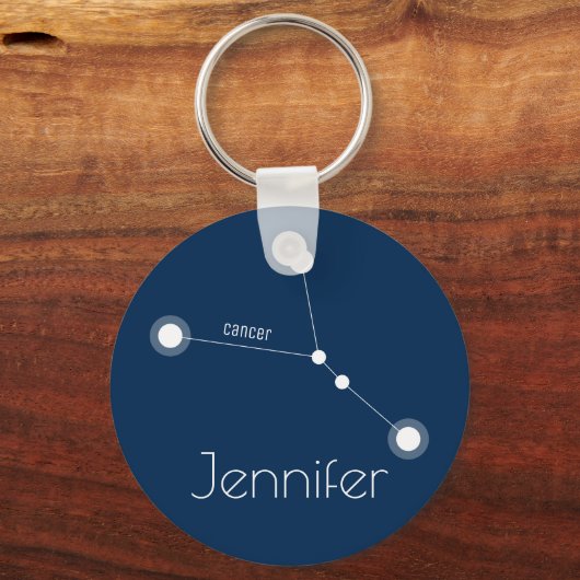 Konstellation personalisierter Krebserkrankungen Schlüsselanhänger (Vorderseite)