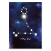 Konstellation | Pisces | Hochzeitsstiftung Tischnummer (Rückseite)