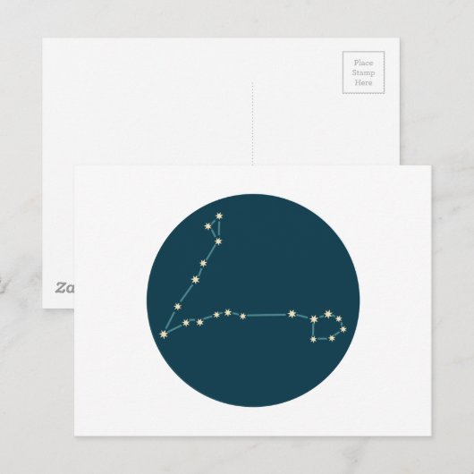 Konstellation Postkarte (Vorne/Hinten)