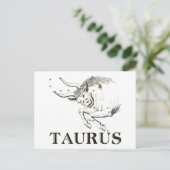 Konstellation: Taurus Postkarte (Stehend Vorderseite)