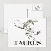 Konstellation: Taurus Postkarte (Vorne/Hinten)