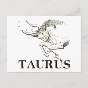 Konstellation: Taurus Postkarte