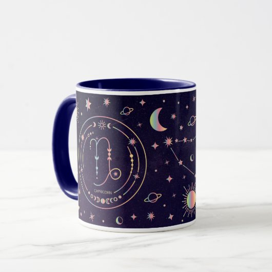 Konstellation und Nährwert von Capricorn Tasse (Vorderseite Links)