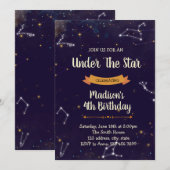 Konstellation unter der Sterndusche Einladung (Vorne/Hinten)