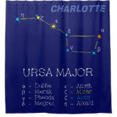 Konstellation Ursa Major Duschvorhang (Vorderseite)