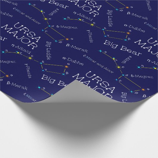 Konstellation Ursa Major Geschenkpapier (Ecke)