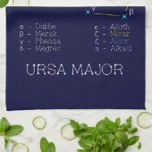 Konstellation Ursa Major Geschirrtuch (Gefaltet)