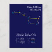 Konstellation Ursa Major Postkarte (Vorderseite)