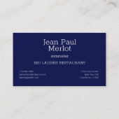 Konstellation Ursa Major Visitenkarte (Rückseite)