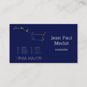 Konstellation Ursa Major Visitenkarte (Vorderseite)