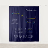 Konstellation Ursa Major Wandteppich (Vorderseite)