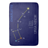 Konstellation Ursa Minor Badematte (Vorderseite Vertikal)