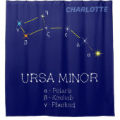 Konstellation Ursa Minor Duschvorhang (Vorderseite)