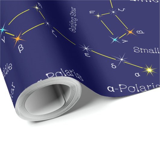 Konstellation Ursa Minor Geschenkpapier (Rolleneckpunkt)