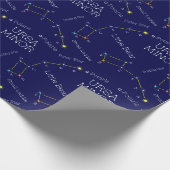 Konstellation Ursa Minor Geschenkpapier (Ecke)
